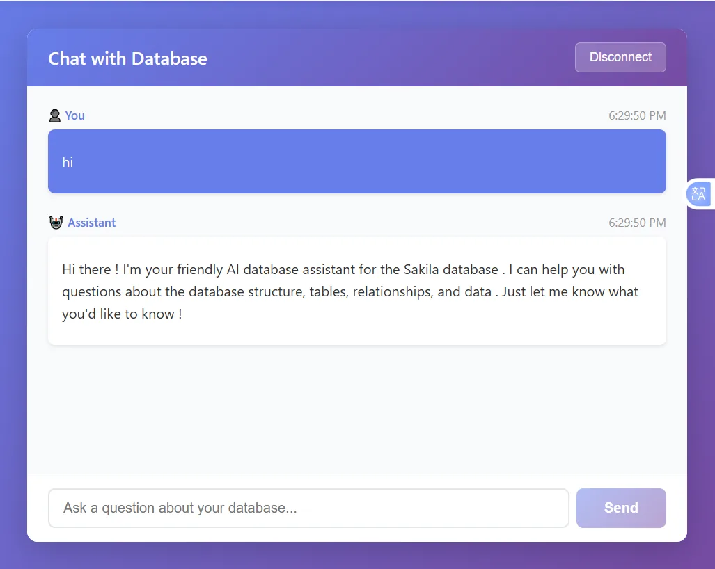 Chatbot response without SQL tool usage